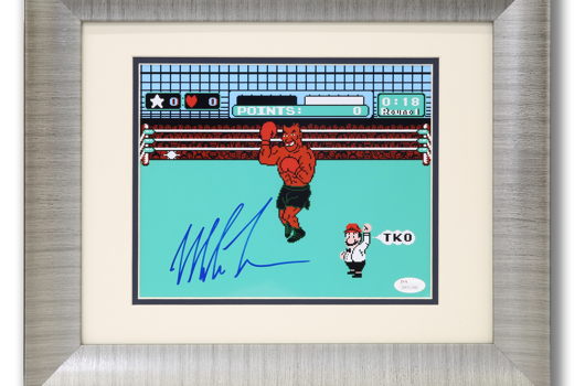 Mike Tyson "Mike Tyson's Punch-Out" Hand Signed Photo - Black College