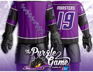 CLEVELAND MONSTERS PURPLE GAME JERSEY 