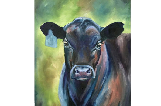 "Angus Calf" by Alexis Cowan - Stamford Art Show 2020 ...