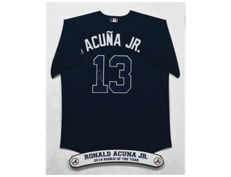 acuna signed jersey